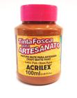 Tinta PVA Fosca Para Artesanato 100ml 531 Marrom - Acrilex