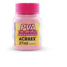 Tinta PVA Fosca para Artesanato 37ML Rosa - Pacote com 12 Unidades - Acrilex