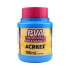 Tinta PVA Fosca para Artesanato Acrilex 100ml Cor Azul Celeste 503