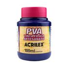 Tinta PVA Fosca para Artesanato Acrilex 100ml Cor Azul Seco 824