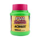 Tinta PVA Fosca para Artesanato Acrilex 100ml Cor Verde Folha 510