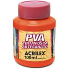 Tinta PVA Laranja 100ML. - Acrilex