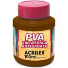 Tinta PVA Marrom 100ML. - Acrilex