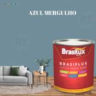 Tinta Semi Brilho Cor Azul Petróleo 800ml Brasiplus Acrílica Lavável.