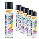 Tinta Spray 400ml Uso Geral Preto Brilho 6 Peças Mundial Prime