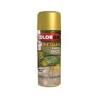 Tinta Spray Acabamento Metálico Exterior Ouro 63 350ml- Colorgin