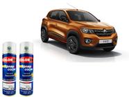 Tinta Spray Automotiva Laranja Ocre Perol - EPR Renault 300ml + Spray Verniz 300ml