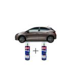 Tinta Spray Automotiva Prata Sand Met - W9A Hyundai + Spray Verniz 300ml