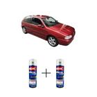 Tinta Spray Automotiva Vermelho Real VW 300ml + Spray Verniz 300ml