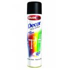 Tinta Spray Colorgin Decor Preto Fosco 8711 - 360ml.