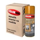 Tinta Spray Colorgin Efeito Metálico E Brilhante 350ml Kit 6