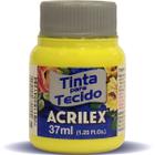 Tinta Tecido Fosca 037ML Amarelo Limao