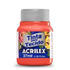 Tinta Tecido Fosca Acrilex 37 ml - Cor 586 - Coral