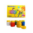 Tinta tempera  guache 15ml com 06 cores vibrantes -  acrilex
