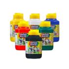 Tinta tempera guache 250ml com 06 cores vibrante - acrilex