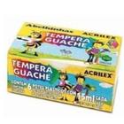 Tinta Tempera Guache 6 Cores 15ml Cada - Acrilex