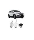 Tinta Tira Risco Automotivo Branco Taffeta II - NH578 Honda + Verniz 15ml