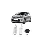 Tinta Tira Risco Automotivo Prata Brilhante Kia + Verniz 15ml