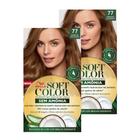 Tintura Soft Color Sem Amônia Marrom Dourado 77 Kit Kit com duas unidades