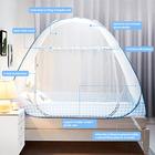 Tinyuet Mosquito Net para cama, 70.8x78.7in Pop-up Mosquito Net Tenda para uso interno e externo, porta dupla portátil mosquiteiro de viagem com fundo de rede, tela de inseto-borda azul