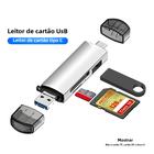 Tipo C 6 Em 1 Leitor De Cartão Micro SD USB 3.0 OTG Adaptador Unidade Flash Multifuncional