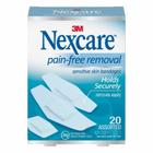 Tira adesiva Nexcare pele sensível 7/8 x 1-1/4 polegadas / 1-1/8 x 3 polegadas / 15/16 x 1 - 1/8 polegadas Silic 20 contagem por Nexcare