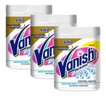 Tira Manchas Em Pó Vanish 450g Branco Cristal - Kit 3 - Oxi Action