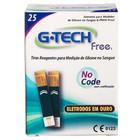 Tiras De Glicemia Free Com 25 Tiras Reagentes - G-Tech