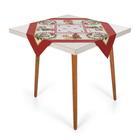 Toalha Centro de Mesa Karsten 78cmx78cm Natal Pet Natalino