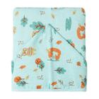 Toalha de banho Bebê Felpuda 100% Algodão Com Capuz e Forro de Fralda 90cm x70cm - Karinho