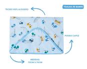 Toalha de banho bebê felpuda com capuz-enxoval-papizinha