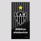 Toalha De Banho Bouton Atlético Mineiro Preta e Cinza