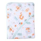 Toalha De Banho De Fralda Com Capuz Soft 100% Algodão Bosque 