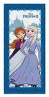 Toalha de Banho Infantil Felpuda Antialérgica Lepper 60 cm x 120 cm - Frozen Elsa e Anna Azul Marinho