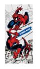 Toalha De Banho Infantil Felpuda Spider Man 60cm x 1,20m - Estampa Sortidas - Lepper
