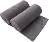 Toalha de Banho JML Microfibra Oversize (40x80cm) - Pacote com 2 Unidades - Cinza