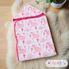 Toalha De Banho Para Bebe Estampada Com Capuz Menino Menina