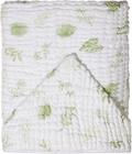 Toalha de Banho para Bebe Tecido Fralda Soft Bamboo Mami com Touca Capuz Folhagem Verde Linh Premium Papi Textil