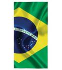 Toalha de Banho Praia 70x140cm Brasil Bandeira Lepper