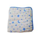 Toalha De Banho Soft Premium Para Bebê com Capuz 3 Camadas Estrela Azul