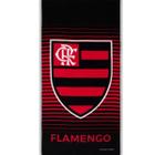 Toalha de banho time flamengo aveludada 70x140