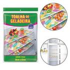 Toalha De Geladeira Plástica Organizadora Kit Com 03 Peças 36x53cm Plast Leo