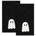 Toalha de mão de algodão JarthenaAMCS Halloween Ghost, pacote com 2 75x35cm