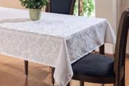 Toalha De Mesa 4 Lugares Jacquard Tecido Grosso Retangular