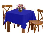 Toalha De Mesa 6 Lugares 2,00M Retangular Oxford Azul Royal - Home Fernandes