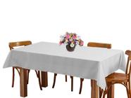 Toalha de mesa 8 Lugares 2,45m Retangular Oxford Liso Branca