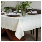 Toalha De Mesa Arabesco Off White Quadrada 180X.180Cm - Auguri