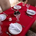 Toalha de Mesa Basic Lisa Oxford Decoração 3,00m x 1,40m para 10 Lugares - Vermelho - Casa Linda Enxovais