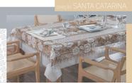 Toalha de mesa -coleção Santa Catarina -Cor Marrom - 1.60 m x 3.20 m -Para mesas com 10 cadeiras