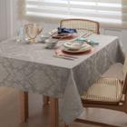 Toalha De Mesa Damask 4 Lugares Jacquard Adamascado Ligamento Cetim Fendi - Tessi